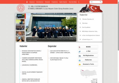 İSTANBUL / ÜMRANİYE - Eczacı Neşem Özlen Güray Anadolu Lisesi