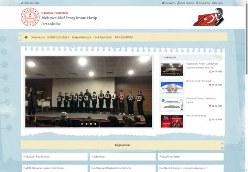 İSTANBUL / ÜMRANİYE - Mehmet Akif Ersoy İmam Hatip Ortaokulu