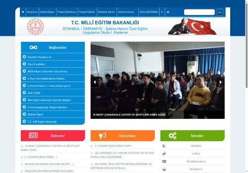 İSTANBUL / ÜMRANİYE - Şakire Hanım Özel Eğitim Uygulama Okulu I. Kademe