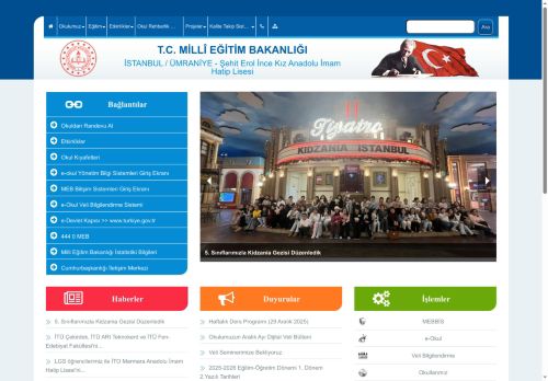 İSTANBUL / ÜMRANİYE - Şehit Erol İnce Kız Anadolu İmam Hatip Lisesi