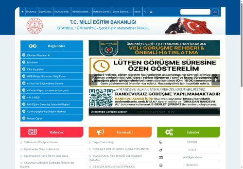 İSTANBUL / ÜMRANİYE - Şehit Fatih Mehmethan İlkokulu