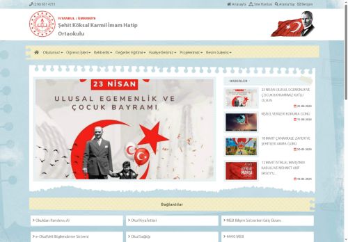 İSTANBUL / ÜMRANİYE - Şehit Köksal Karmil İmam Hatip Ortaokulu