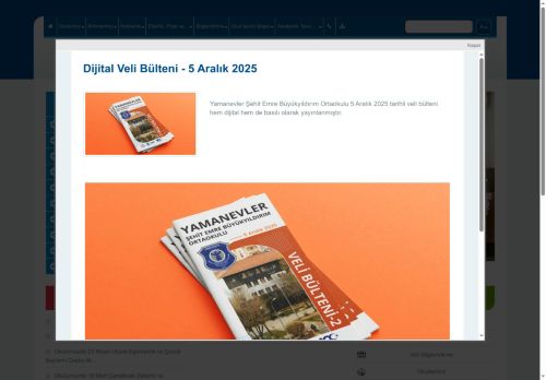 İSTANBUL / ÜMRANİYE - Yamanevler Şehit Emre Büyükyıldırım Ortaokulu