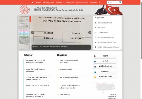 İSTANBUL / ÜMRANİYE - TEV Zahide Zehra Garring Ortaokulu