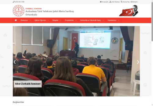 İSTANBUL / ÜSKÜDAR - Acıbadem Türk Telekom Şehit Mete Sertbaş Ortaokulu