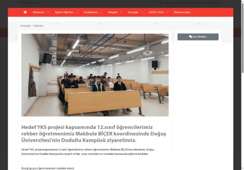 İSTANBUL / ÜSKÜDAR - AZİZ MAHMUD HÜDAYİ ANADOLU İMAM HATİP LİSESİ