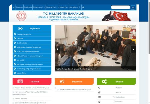 İSTANBUL / ÜSKÜDAR - Hacı Selimağa Özel Eğitim Uygulama Okulu III. Kademe