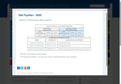 İSTANBUL / ÜSKÜDAR - Üsküdar Adile Sultan Kasrı Öğretmenevi ve Akşam Sanat Okulu