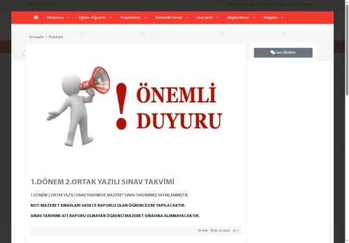 İSTANBUL / ÜSKÜDAR - Üsküdar Mihrimah Sultan Kız Anadolu İmam Hatip Lisesi