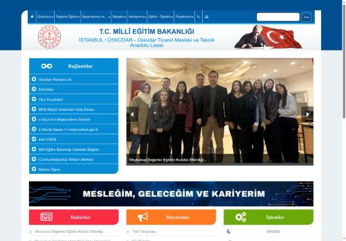 İSTANBUL / ÜSKÜDAR - Üsküdar Ticaret Mesleki ve Teknik Anadolu Lisesi