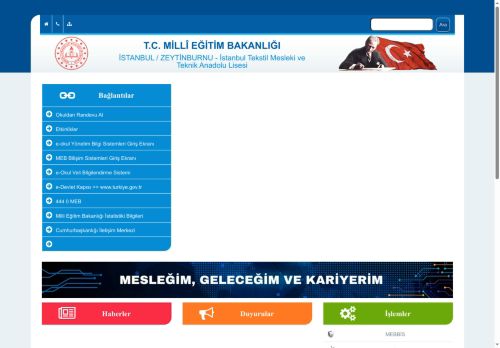 İSTANBUL / ZEYTİNBURNU - İstanbul Tekstil Mesleki ve Teknik Anadolu Lisesi