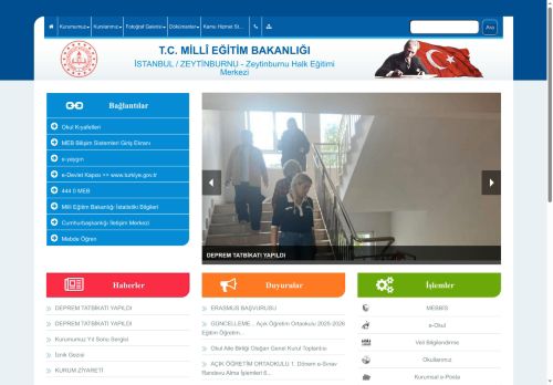 İSTANBUL / ZEYTİNBURNU - Zeytinburnu Halk Eğitimi Merkezi