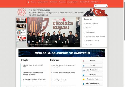 İSTANBUL / ZEYTİNBURNU - Zeytinburnu M. İhsan Mermerci Turizm Mesleki ve Teknik Anadolu Lisesi