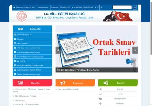 İSTANBUL / ZEYTİNBURNU - Zeytinburnu Anadolu Lisesi