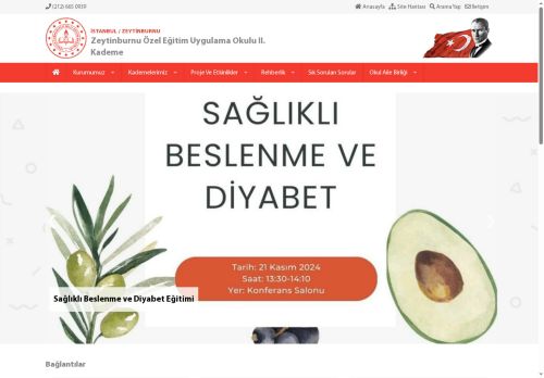 İSTANBUL / ZEYTİNBURNU - Zeytinburnu Özel Eğitim Uygulama Okulu II. Kademe