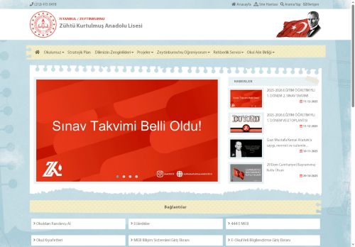 İSTANBUL / ZEYTİNBURNU - Zühtü Kurtulmuş Anadolu Lisesi