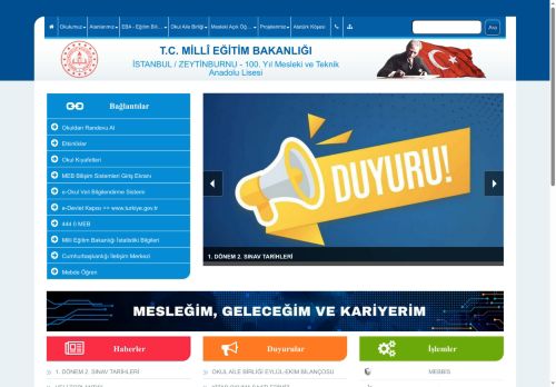 İSTANBUL / ZEYTİNBURNU - 100. Yıl Mesleki ve Teknik Anadolu Lisesi