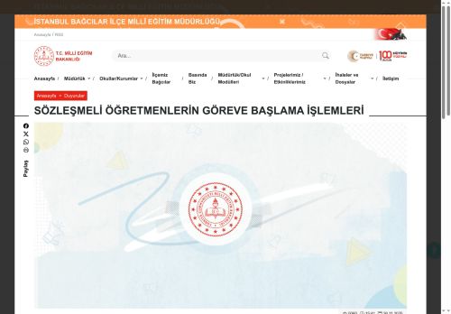 MEB İSTANBUL - BAĞCILAR İLÇE MİLLÎ EĞİTİM MÜDÜRLÜĞÜ