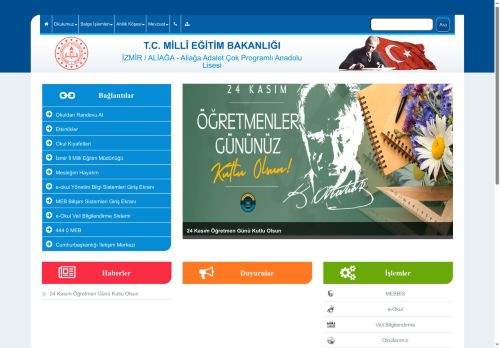 İZMİR / ALİAĞA - Aliağa Adalet Çok Programlı Anadolu Lisesi