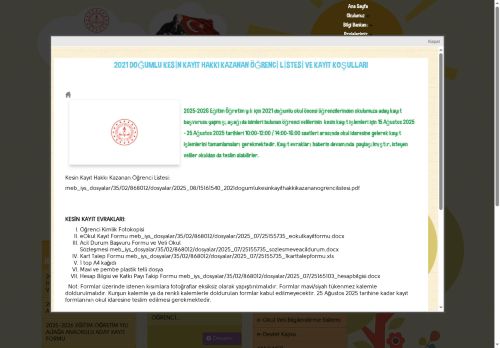 İZMİR / ALİAĞA - Aliağa Anaokulu