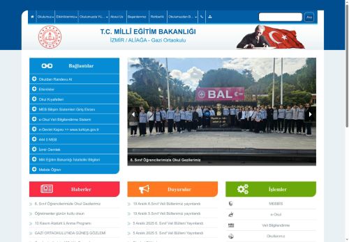 İZMİR / ALİAĞA - Gazi Ortaokulu