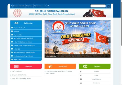 İZMİR / ALİAĞA - Şehit Oğuz Özgür Çevik Anadolu Lisesi