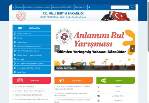 İZMİR / BALÇOVA - Salih Dede Anadolu Lisesi