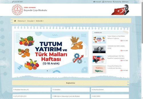 İZMİR / BAYINDIR - Bayındır Çırpı İlkokulu