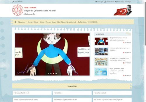 İZMİR / BAYINDIR - Bayındır Çırpı Mustafa Adanır Ortaokulu