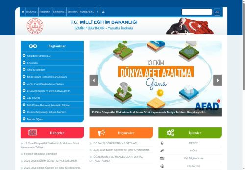 İZMİR / BAYINDIR - Yusuflu İlkokulu