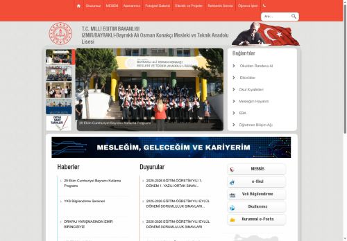 İZMİR / BAYRAKLI - Bayraklı Ali Osman Konakçı Mesleki ve Teknik Anadolu Lisesi