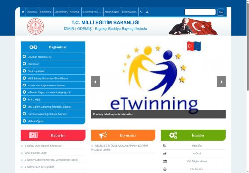 İZMİR / ÖDEMİŞ - Bıçakçı Bedriye Baykaş İlkokulu