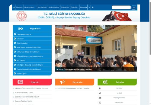 İZMİR / ÖDEMİŞ - Bıçakçı Bedriye Baykaş Ortaokulu