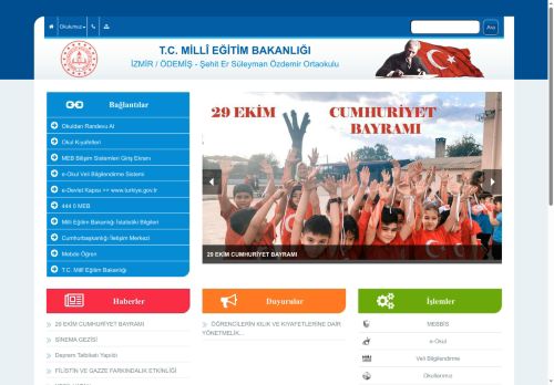 İZMİR / ÖDEMİŞ - Şehit Er Süleyman Özdemir Ortaokulu