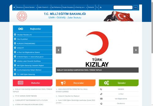 İZMİR / ÖDEMİŞ - Zafer İlkokulu