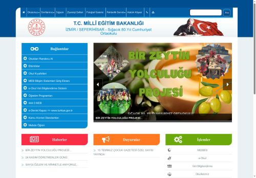 İZMİR / SEFERİHİSAR - Sığacık 80.Yıl Cumhuriyet Ortaokulu