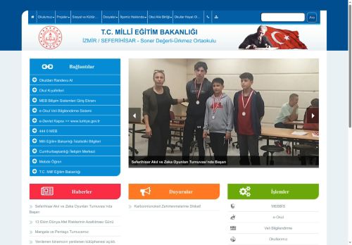 Soner Değerli-Ürkmez Ortaokulu - İZMİR / SEFERİHİSAR