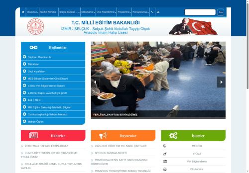 İZMİR / SELÇUK - Selçuk Şehit Abdullah Tayyip Olçok Anadolu İmam Hatip Lisesi