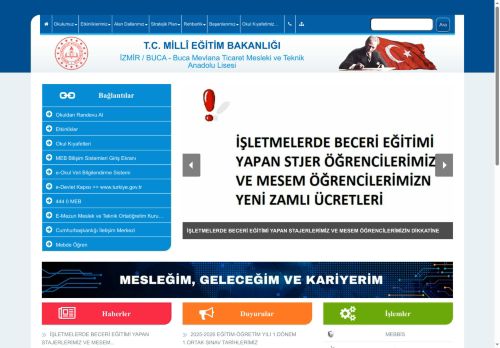 İZMİR / BUCA - Buca Mevlana Ticaret Mesleki ve Teknik Anadolu Lisesi