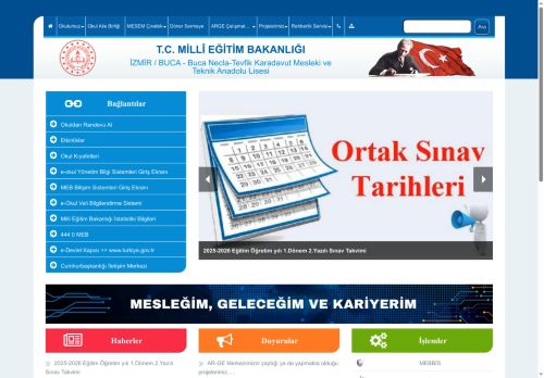 İZMİR / BUCA - Buca Necla-Tevfik Karadavut Mesleki ve Teknik Anadolu Lisesi