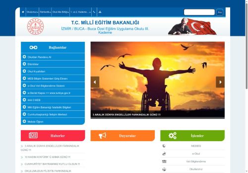 İZMİR / BUCA - Buca Özel Eğitim Uygulama Okulu III. Kademe