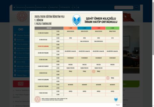 İZMİR / BUCA - Buca Şehit Ömer Kılıçoğlu İmam Hatip Ortaokulu