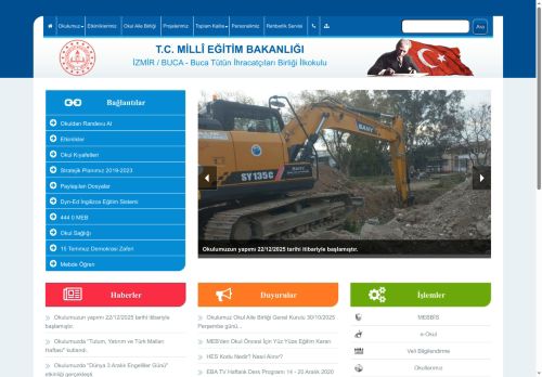 İZMİR / BUCA - Buca Tütün İhracatçıları Birliği İlkokulu