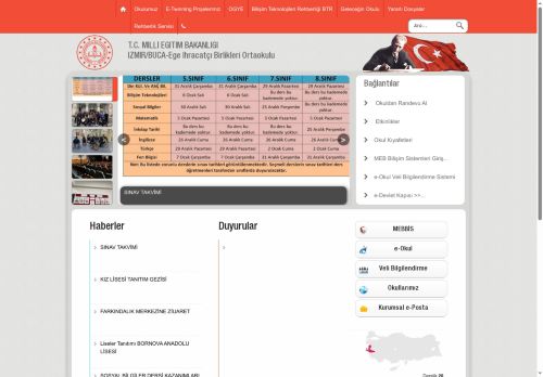 İZMİR / BUCA - Ege İhracatçı Birlikleri Ortaokulu