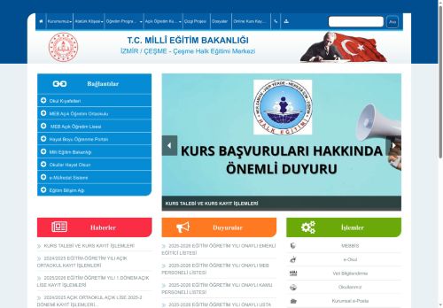 İZMİR / ÇEŞME - Çeşme Halk Eğitimi Merkezi