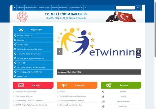 İZMİR / ÇİĞLİ - Ali Şir Nevai Ortaokulu