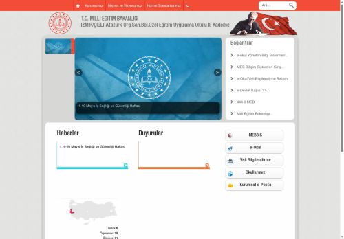 İZMİR / ÇİĞLİ - Atatürk Org.San.Böl.Özel Eğitim Uygulama Okulu II. Kademe