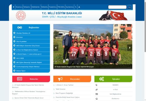 İZMİR / ÇİĞLİ - Büyükçiğli Anadolu Lisesi