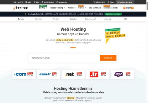 Türkiye'nin Öncü ve Yenilikçi Hosting Şirketi