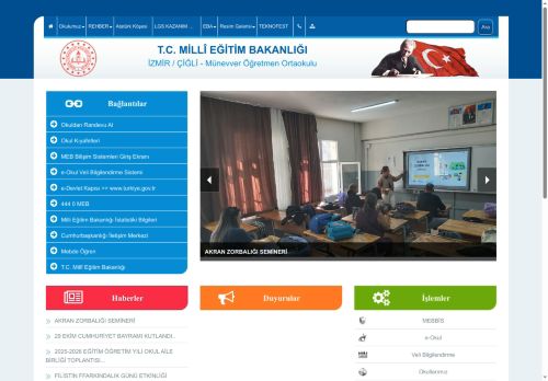 İZMİR / ÇİĞLİ - Münevver Öğretmen Ortaokulu